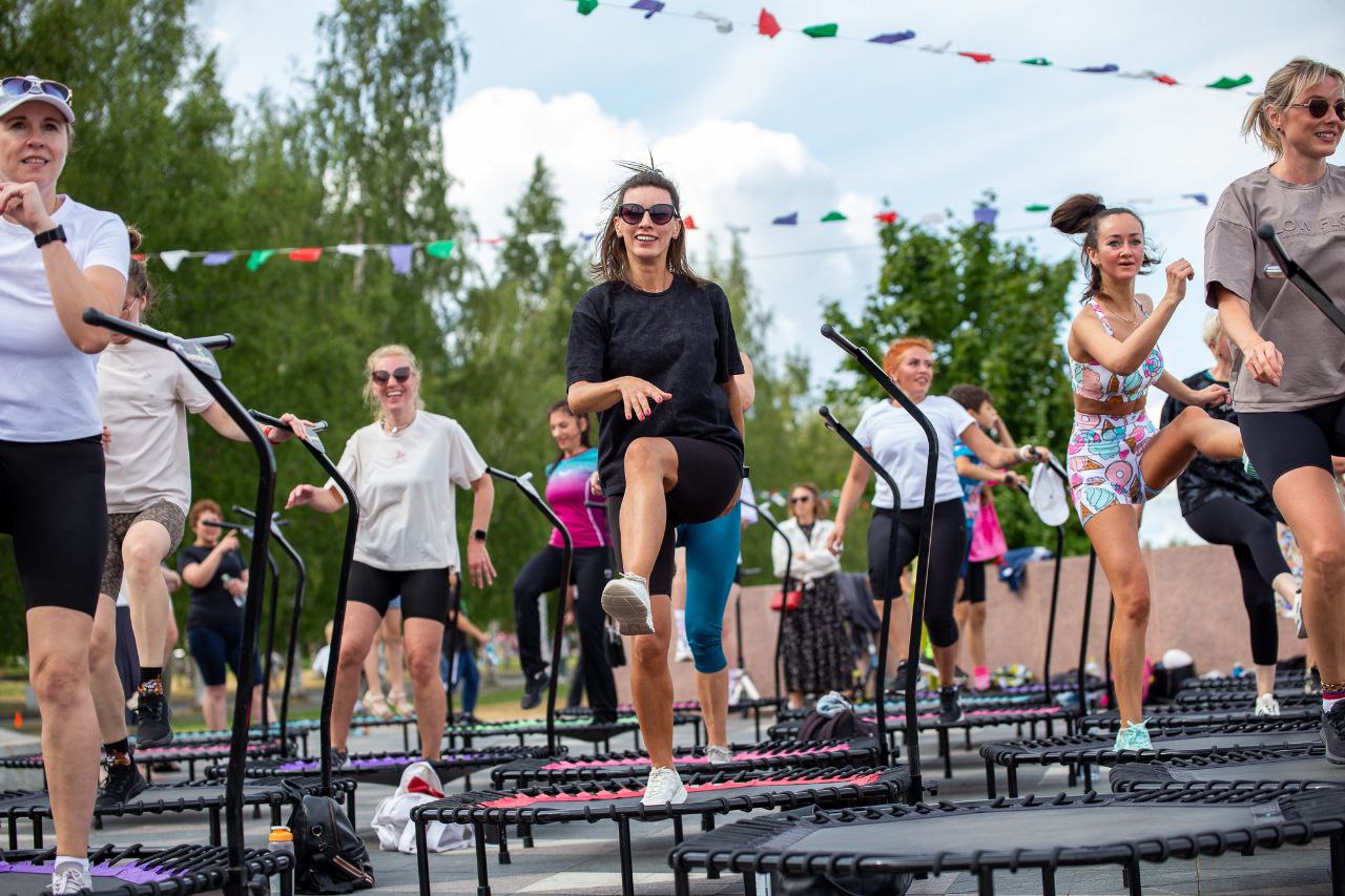 Jumping fitness. Студия фитнеса Анастасии Тюриной