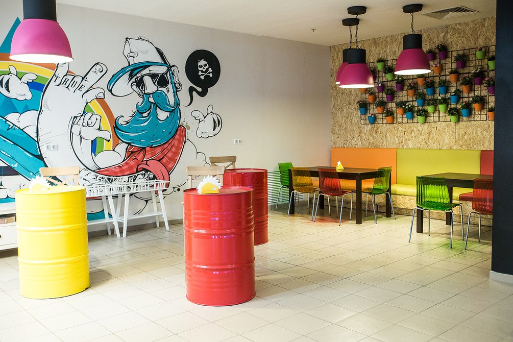 Небо, батутный парк на Севастопольском