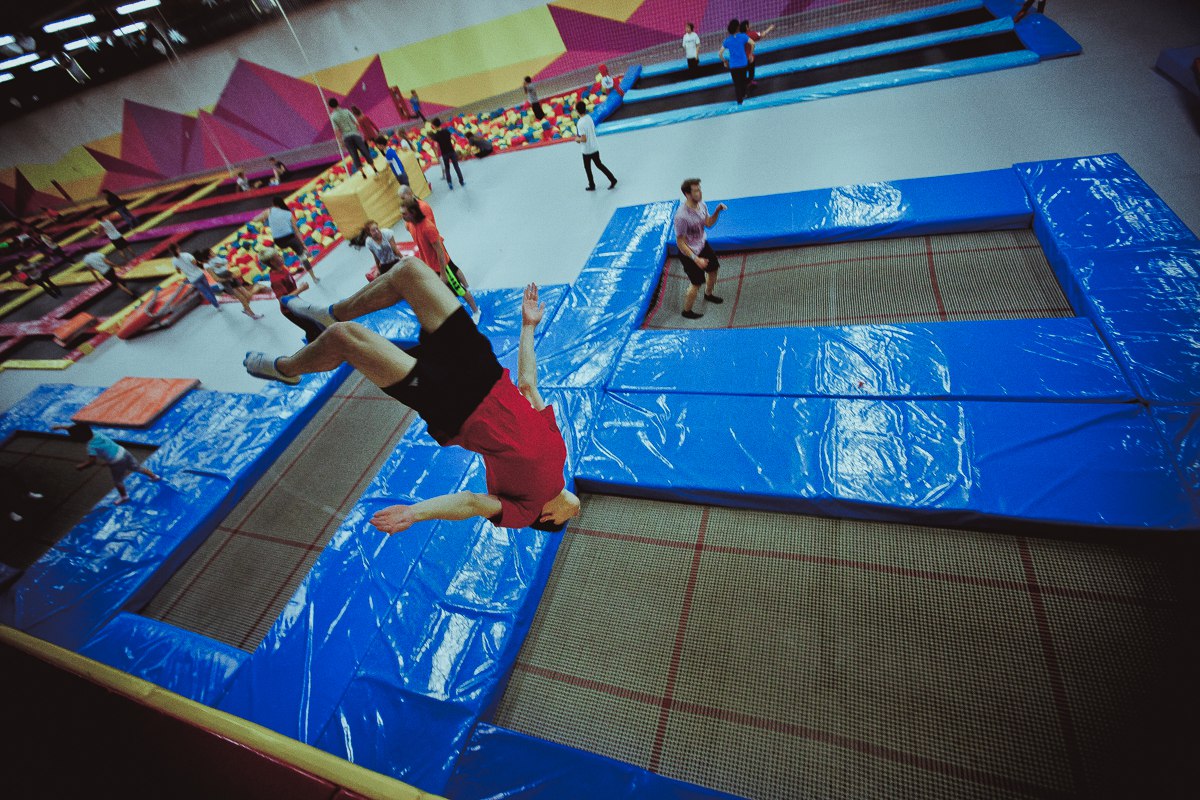 Небо, батутный парк, м. Сокол