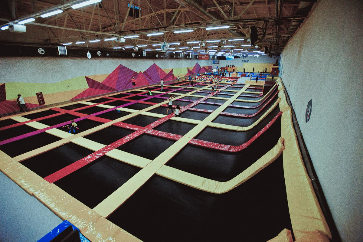 Небо, батутный парк, м. Сокол