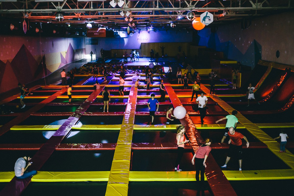 Небо, батутный парк, м. Сокол